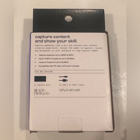 NORTH 1080p/60 Capture Card with Audio Jack Brand New - Picture 2 of 3